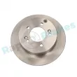Jeu de 2 disques de frein arrière RAP BRAKES R-D0220 - Visuel 1
