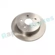 Jeu de 2 disques de frein arrière RAP BRAKES R-D0233 - Visuel 1