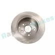 Jeu de 2 disques de frein arrière RAP BRAKES R-D0233 - Visuel 2