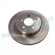 Jeu de 2 disques de frein arrière RAP BRAKES R-D0243 - Visuel 1