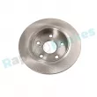 Jeu de 2 disques de frein arrière RAP BRAKES R-D0279 - Visuel 2