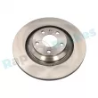 Jeu de 2 disques de frein arrière RAP BRAKES R-D0288 - Visuel 1