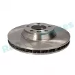 Disque de frein avant gauche RAP BRAKES R-D0318 - Visuel 2