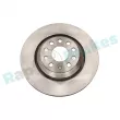 Jeu de 2 disques de frein arrière RAP BRAKES R-D0325 - Visuel 1