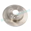 Jeu de 2 disques de frein arrière RAP BRAKES R-D0331 - Visuel 1