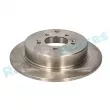 Jeu de 2 disques de frein arrière RAP BRAKES R-D0332 - Visuel 2