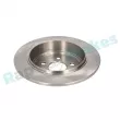 Jeu de 2 disques de frein arrière RAP BRAKES R-D0360 - Visuel 3