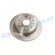 Jeu de 2 disques de frein arrière RAP BRAKES R-D0361 - Visuel 1