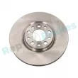 Jeu de 2 disques de frein avant RAP BRAKES R-D0376 - Visuel 1