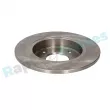Jeu de 2 disques de frein arrière RAP BRAKES R-D0385 - Visuel 3