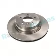 Jeu de 2 disques de frein arrière RAP BRAKES R-D0387 - Visuel 1