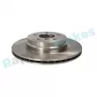 Jeu de 2 disques de frein arrière RAP BRAKES R-D0387 - Visuel 2