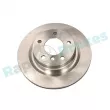 Jeu de 2 disques de frein arrière RAP BRAKES R-D0397 - Visuel 1