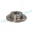 Jeu de 2 disques de frein arrière RAP BRAKES R-D0399 - Visuel 2