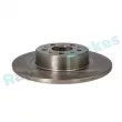 Jeu de 2 disques de frein arrière RAP BRAKES R-D0406 - Visuel 2