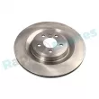 Jeu de 2 disques de frein arrière RAP BRAKES R-D0411 - Visuel 1