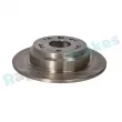 Jeu de 2 disques de frein arrière RAP BRAKES R-D0413 - Visuel 2