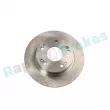 Jeu de 2 disques de frein arrière RAP BRAKES R-D0415 - Visuel 1