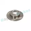 Jeu de 2 disques de frein arrière RAP BRAKES R-D0415 - Visuel 2