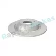 Jeu de 2 disques de frein arrière RAP BRAKES R-D0419C - Visuel 2