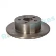 Jeu de 2 disques de frein arrière RAP BRAKES R-D0444 - Visuel 2