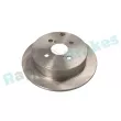Jeu de 2 disques de frein arrière RAP BRAKES R-D0445 - Visuel 1