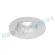 Jeu de 2 disques de frein arrière RAP BRAKES R-D0465C - Visuel 2