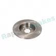 Jeu de 2 disques de frein arrière RAP BRAKES R-D0470 - Visuel 3