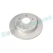 Jeu de 2 disques de frein arrière RAP BRAKES R-D0474 - Visuel 1