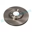 Jeu de 2 disques de frein avant RAP BRAKES R-D0491 - Visuel 1