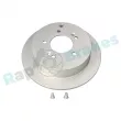 Jeu de 2 disques de frein arrière RAP BRAKES R-D0493C - Visuel 1
