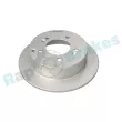 Jeu de 2 disques de frein arrière RAP BRAKES R-D0498 - Visuel 1