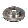 Jeu de 2 disques de frein arrière RAP BRAKES R-D0509 - Visuel 1