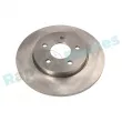 Jeu de 2 disques de frein arrière RAP BRAKES R-D0550 - Visuel 1