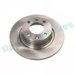 Jeu de 2 disques de frein arrière RAP BRAKES R-D0553 - Visuel 1