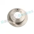 Jeu de 2 disques de frein arrière RAP BRAKES R-D0571 - Visuel 1