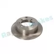 Jeu de 2 disques de frein arrière RAP BRAKES R-D0571 - Visuel 2