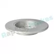 Jeu de 2 disques de frein arrière RAP BRAKES R-D0576C - Visuel 3