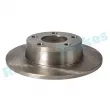 Jeu de 2 disques de frein arrière RAP BRAKES R-D0612 - Visuel 2