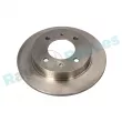 Jeu de 2 disques de frein arrière RAP BRAKES R-D0615 - Visuel 1