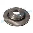 Jeu de 2 disques de frein arrière RAP BRAKES R-D0640 - Visuel 1