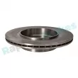Jeu de 2 disques de frein arrière RAP BRAKES R-D0640 - Visuel 3