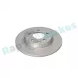 Jeu de 2 disques de frein arrière RAP BRAKES R-D0654C - Visuel 2