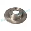 Jeu de 2 disques de frein arrière RAP BRAKES R-D0661 - Visuel 1