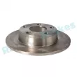 Jeu de 2 disques de frein arrière RAP BRAKES R-D0661 - Visuel 2