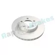 Jeu de 2 disques de frein avant RAP BRAKES R-D0702 - Visuel 1