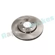 Jeu de 2 disques de frein avant RAP BRAKES R-D0707 - Visuel 1