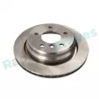 Jeu de 2 disques de frein arrière RAP BRAKES R-D0717 - Visuel 1