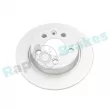 Jeu de 2 disques de frein arrière RAP BRAKES R-D0723C - Visuel 1
