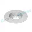 Jeu de 2 disques de frein arrière RAP BRAKES R-D0723C - Visuel 3